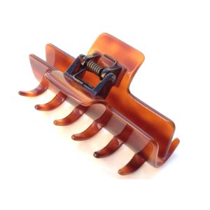 Wardani,Large tortoiseshell Rectangle Jaw clip Handmade in France