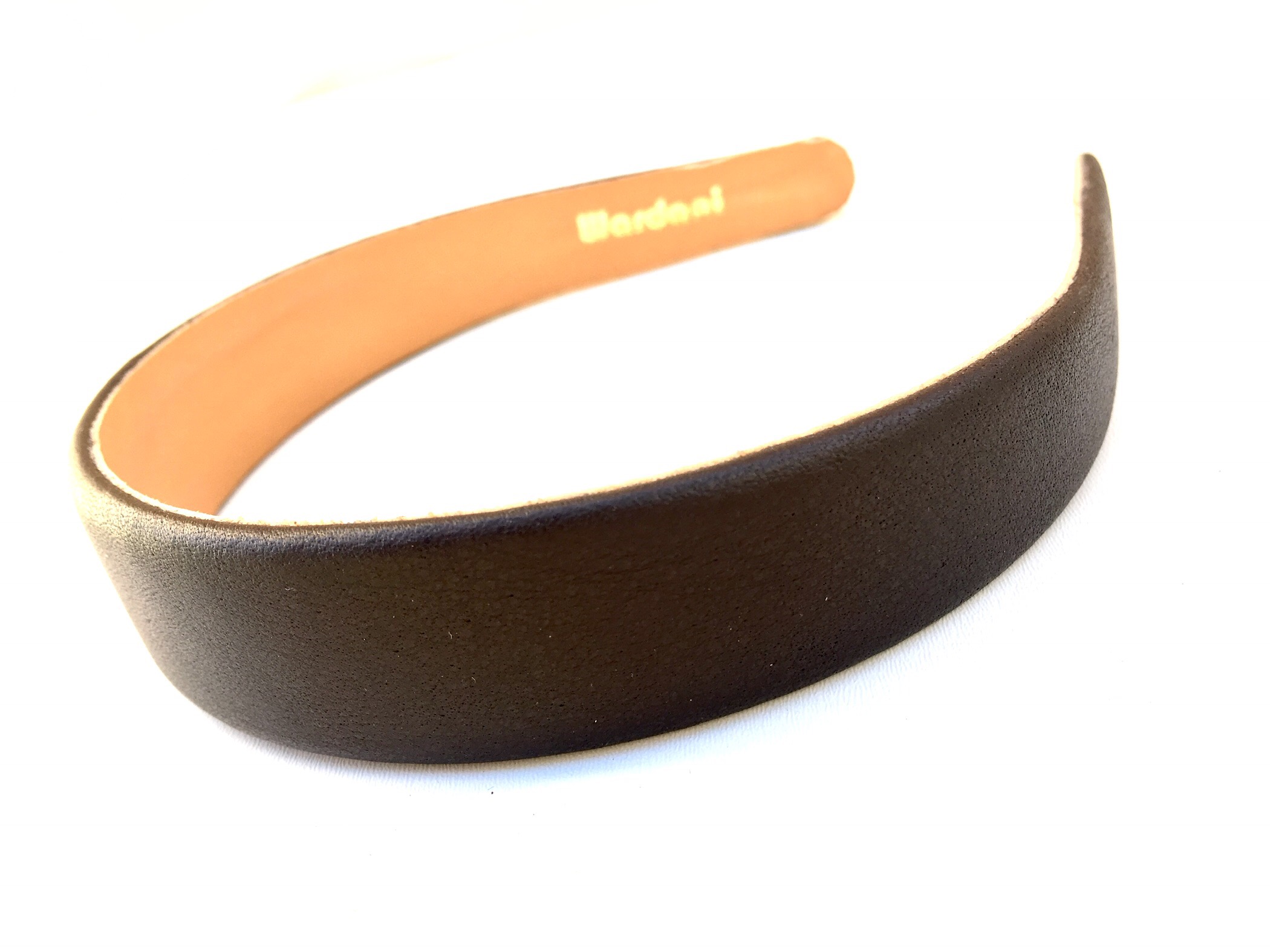 1″ wide Leather headband- Genuine calf skin- pebbled leather headband ...